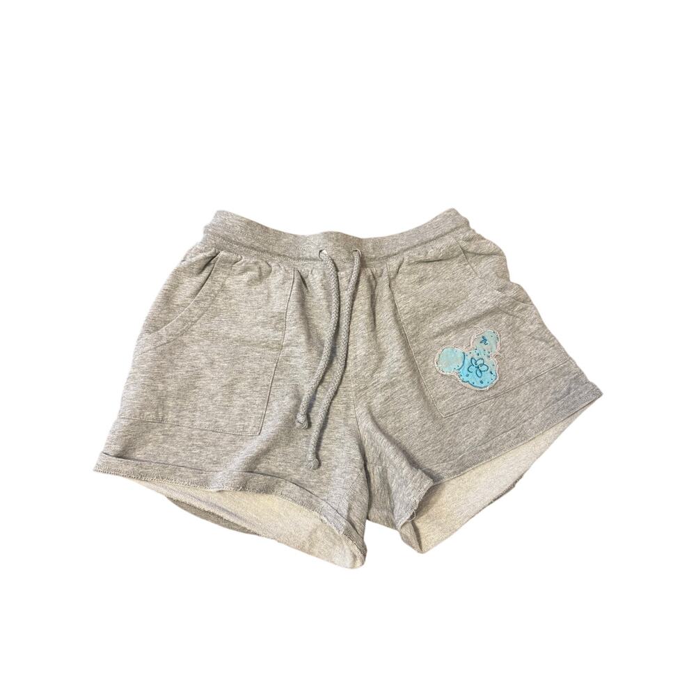 Disney Parks Mickey Mouse Gray cotton Shorts Drawstring Sz S
